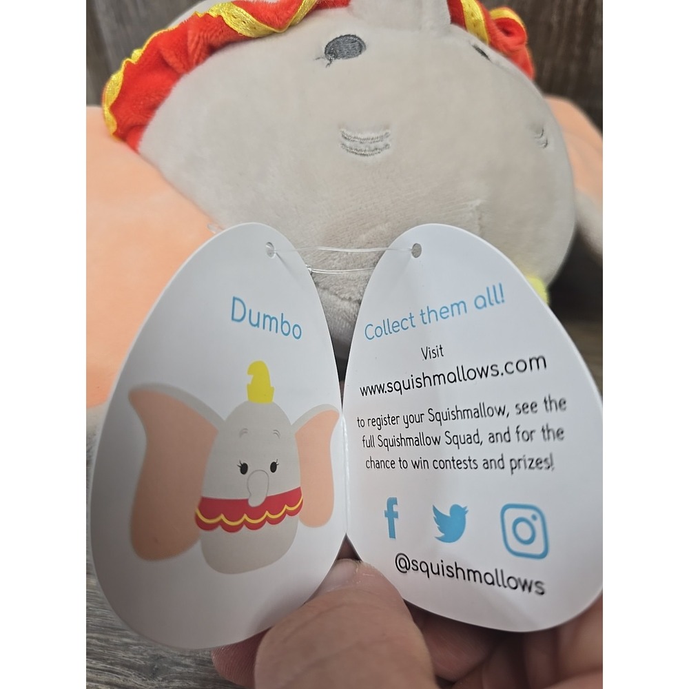 Squishmallow Disney DUMBO 5" NWT 2020 - Picture 8 of 9
